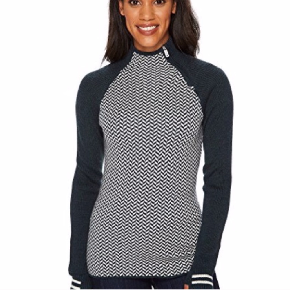 Smartwool Dacono Funnel Neck Sweater - Green